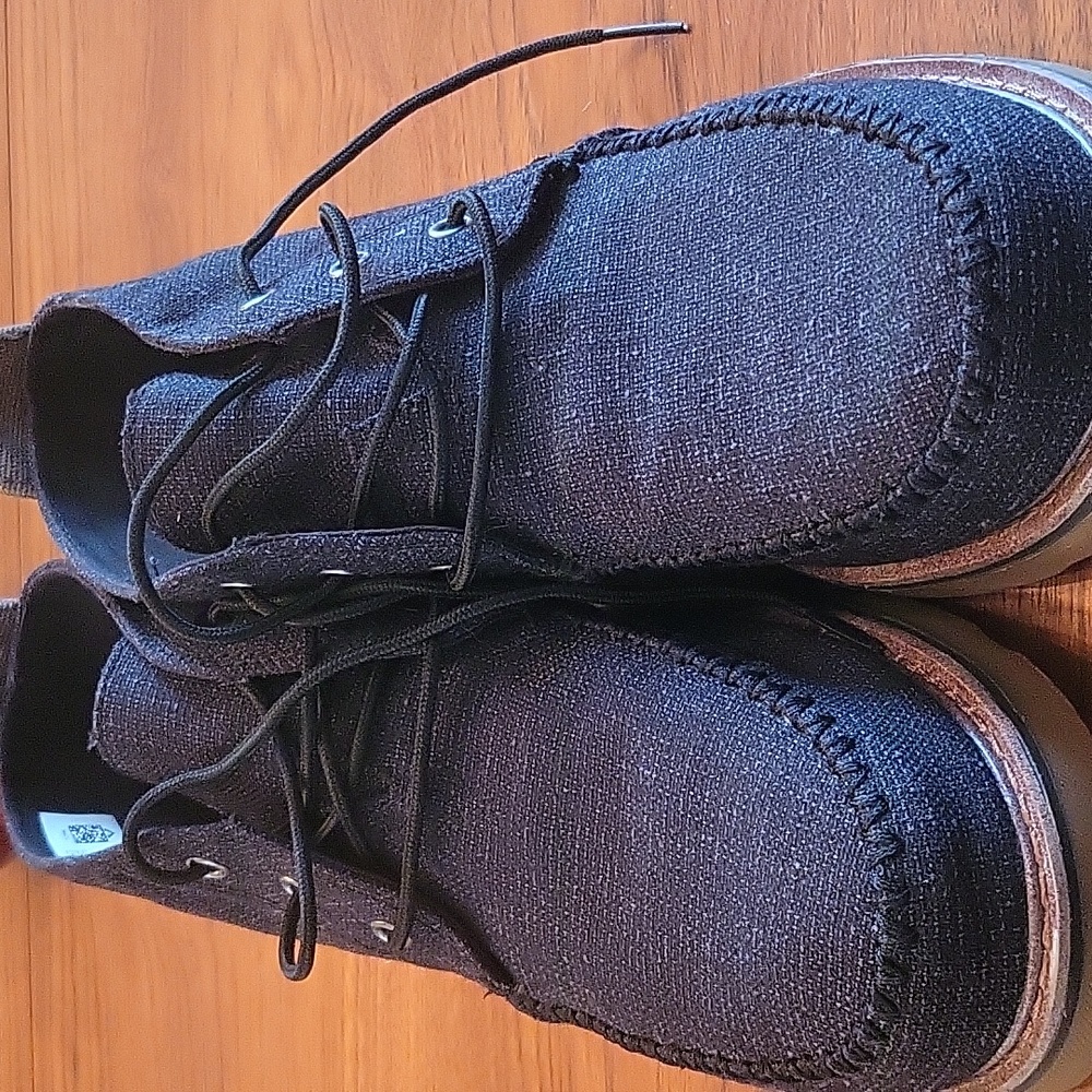 TOMS mens black tweed Chukka boot 9.5M